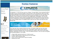 Desktop Screenshot of contaxcameras.com