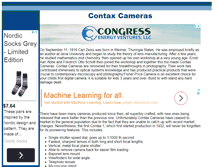 Tablet Screenshot of contaxcameras.com